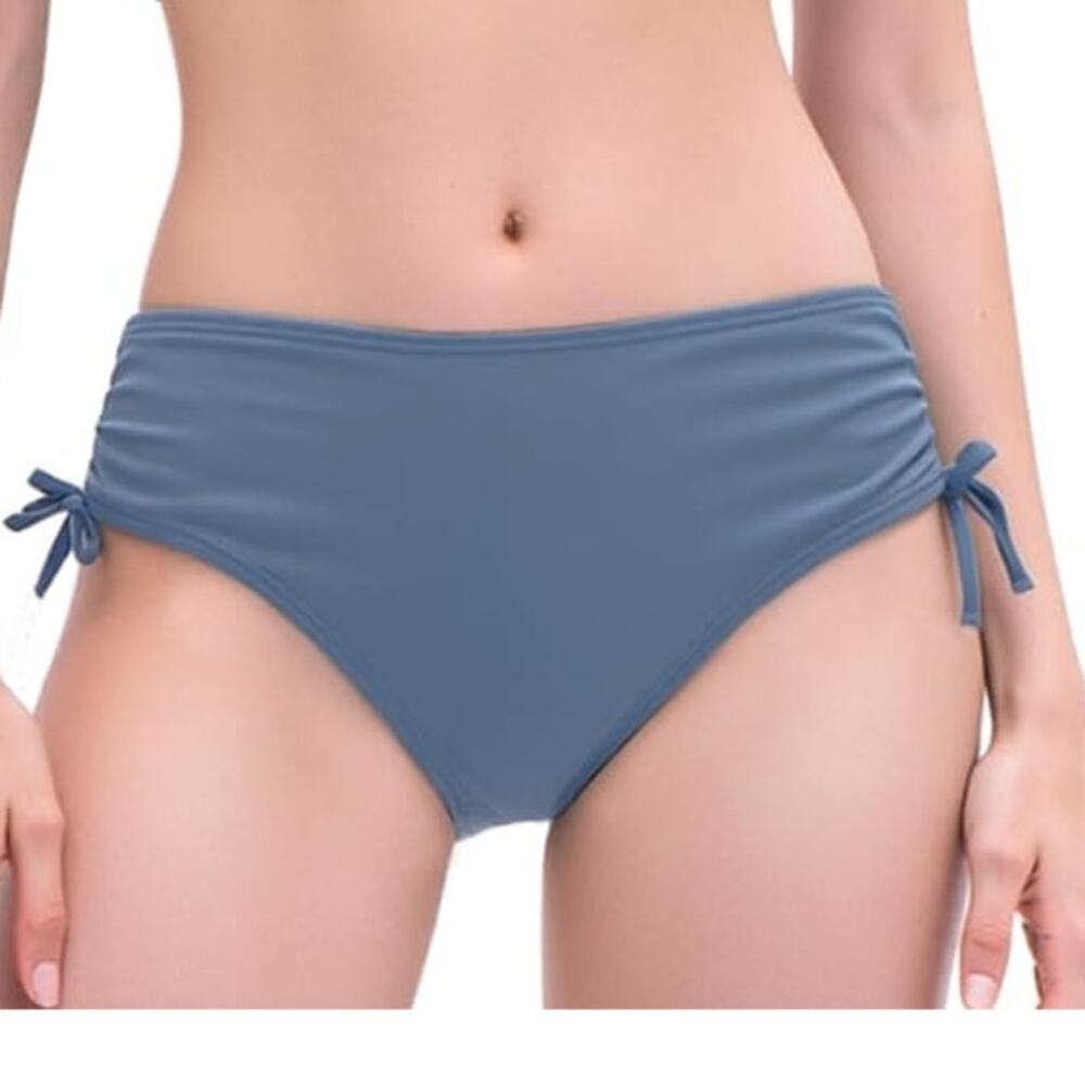 Mienoe Girls’ Bikini Bottoms – Dusty Blue – XXL (170) 82/18 Nylon/Spandex – NWOT